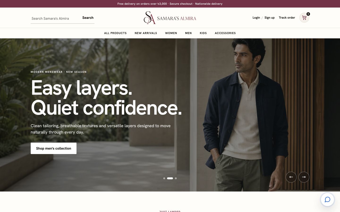 E-Commerce Platform product interface